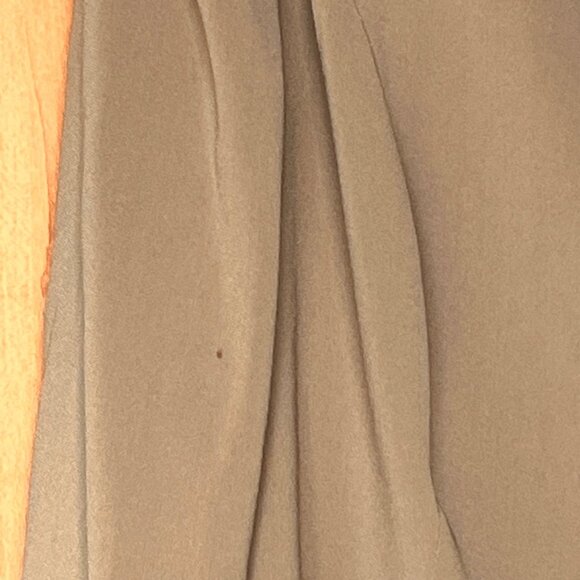 Escada Womens Solid Brown Asymmetric Gold Zipper Blazer Jacket Size 46 XL READ - Picture 6 of 8